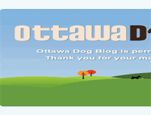 Tablet Screenshot of ottawadogblog.ca